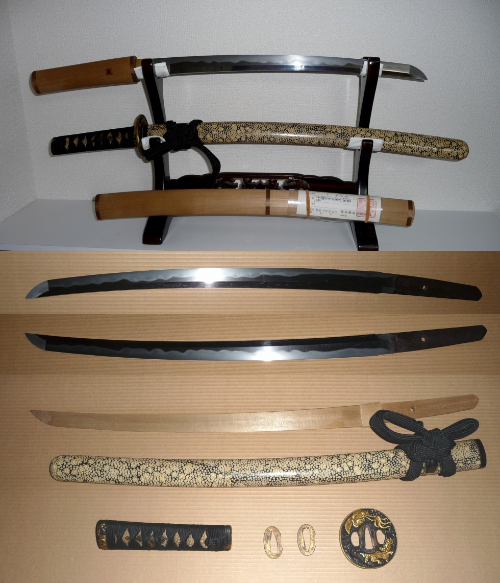 【田中】刀 ☆備中国「水田住国重」＊＊新刀水田派＊＊派中最上作「大与五」☆時代