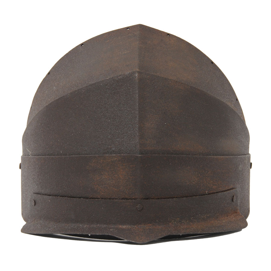 簡易兜の美】 江戸時代後期 鉄錆地四枚畳鉢金（検索：刀・太刀・鍔